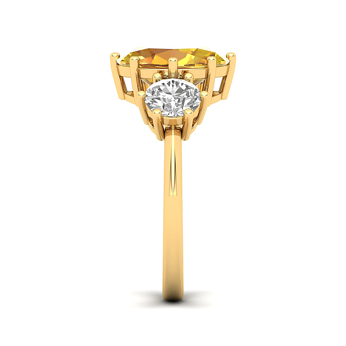 Myriad Of Love Trilogy Yellow Sapphire Ring