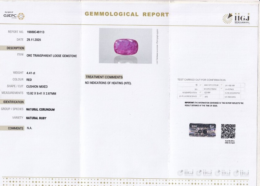 Natural Ruby - 4.41 Carat