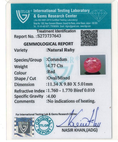 Chuni Stone - 4.77 Carat