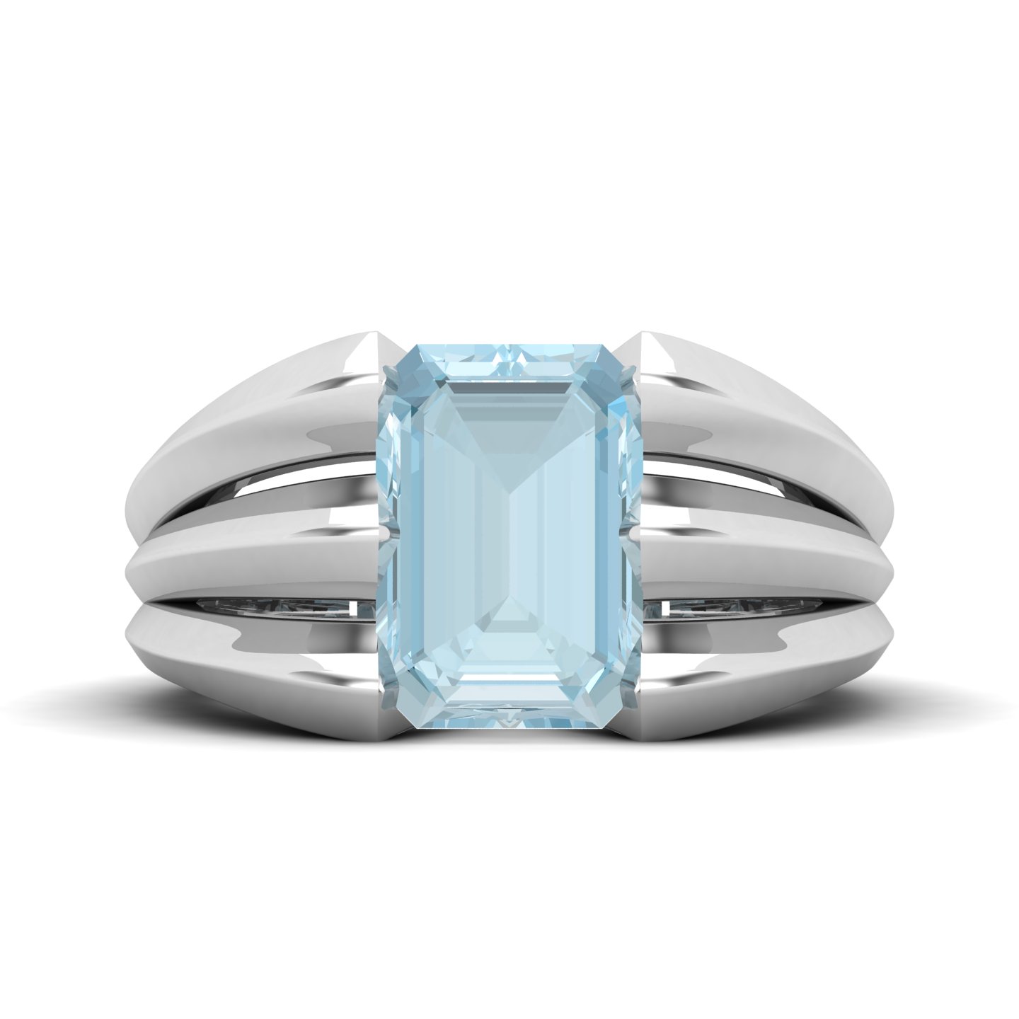 Neo Classical Aquamarine Ring