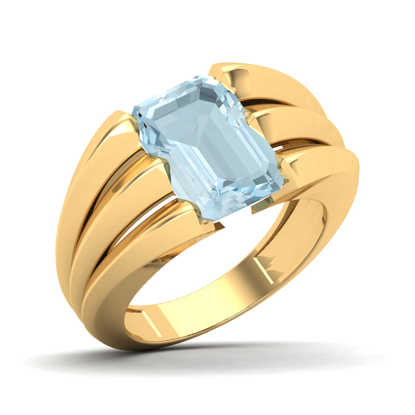 Neo Classical Aquamarine Ring