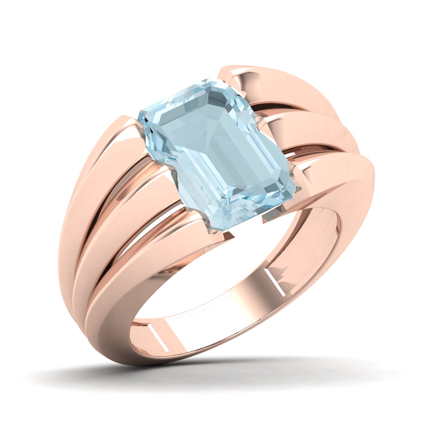 Neo Classical Aquamarine Ring