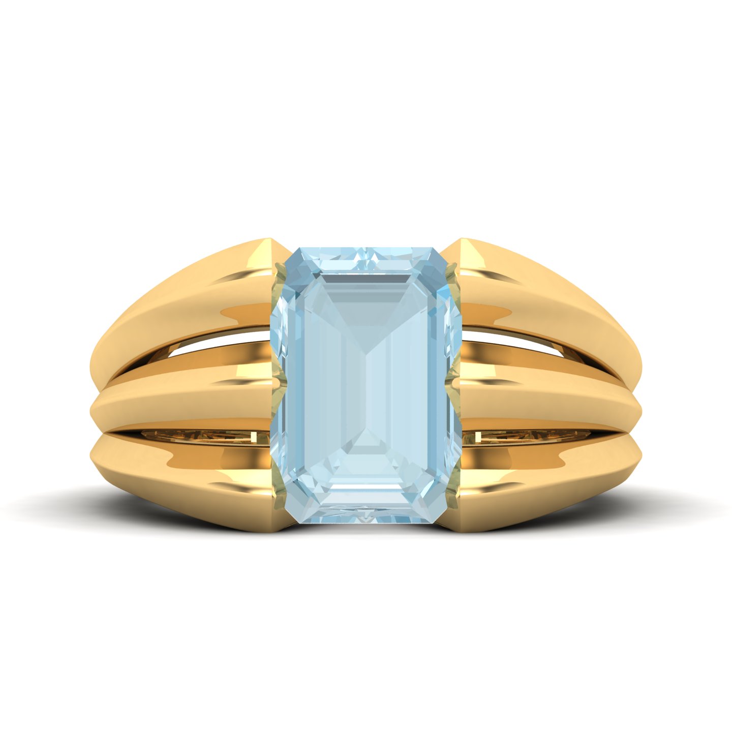 Neo Classical Aquamarine Ring