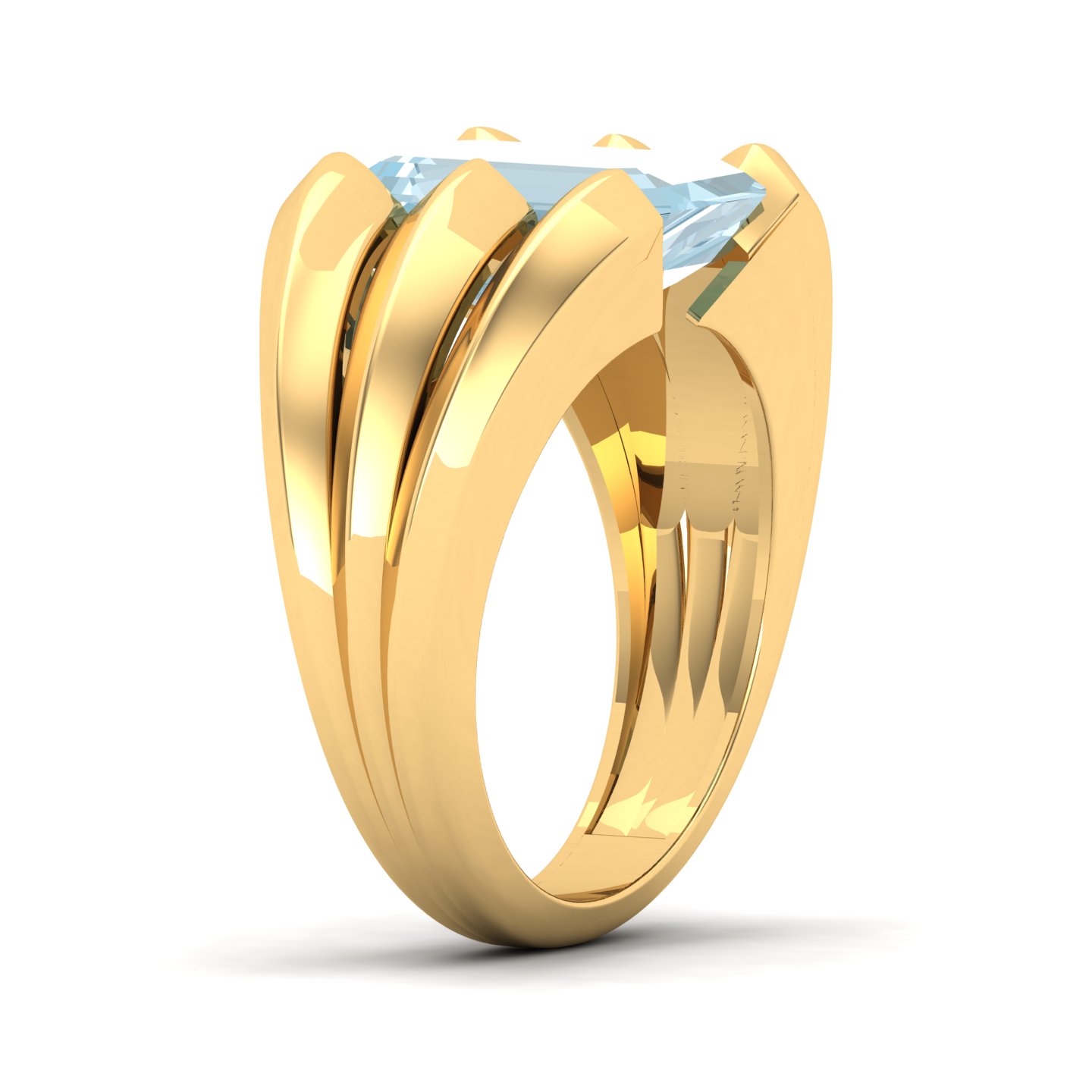 Neo Classical Aquamarine Ring