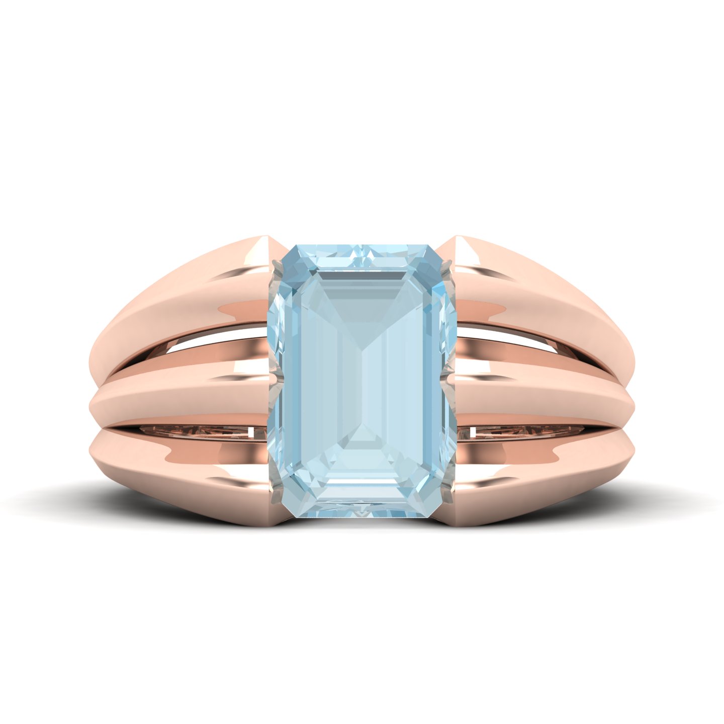 Neo Classical Aquamarine Ring