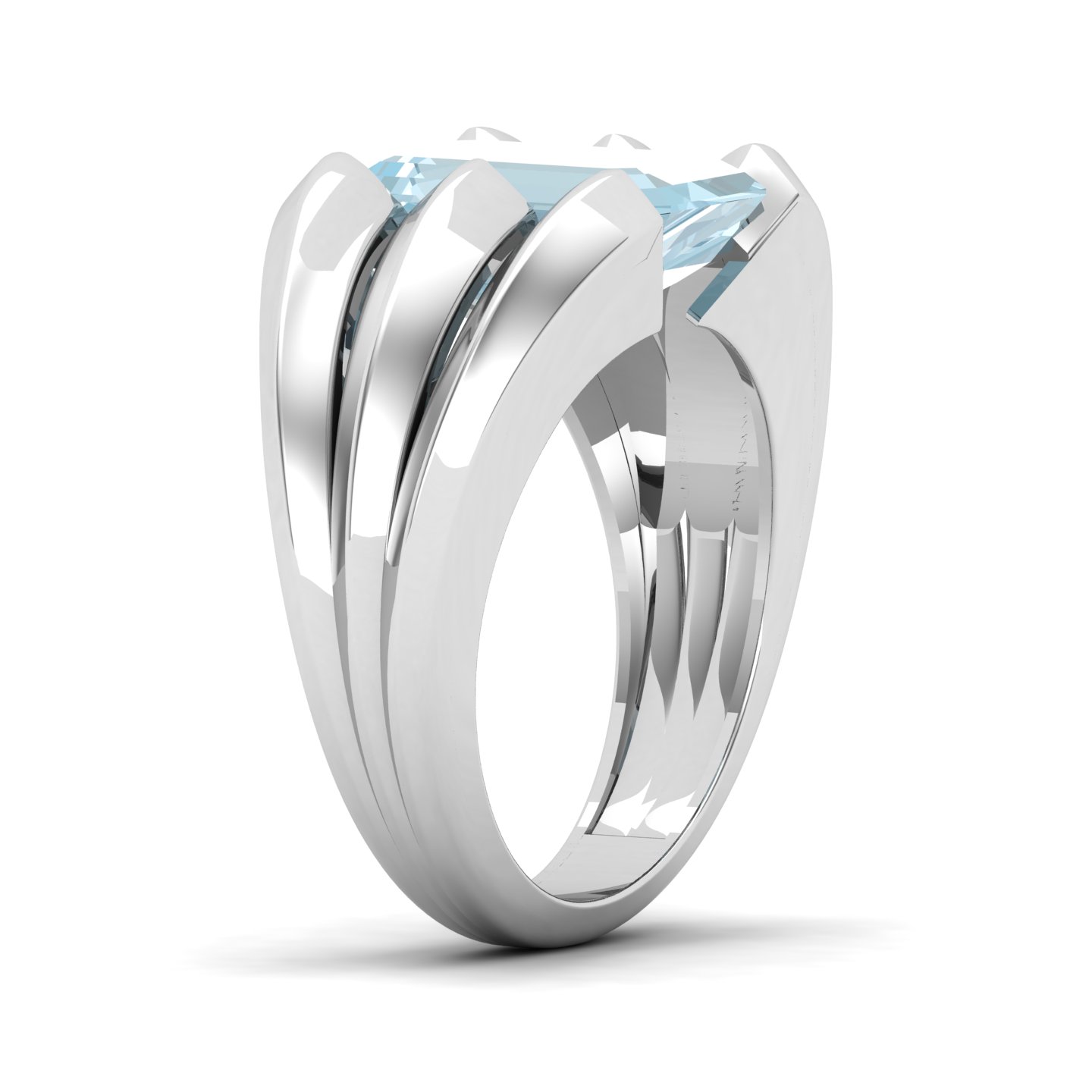 Neo Classical Aquamarine Ring