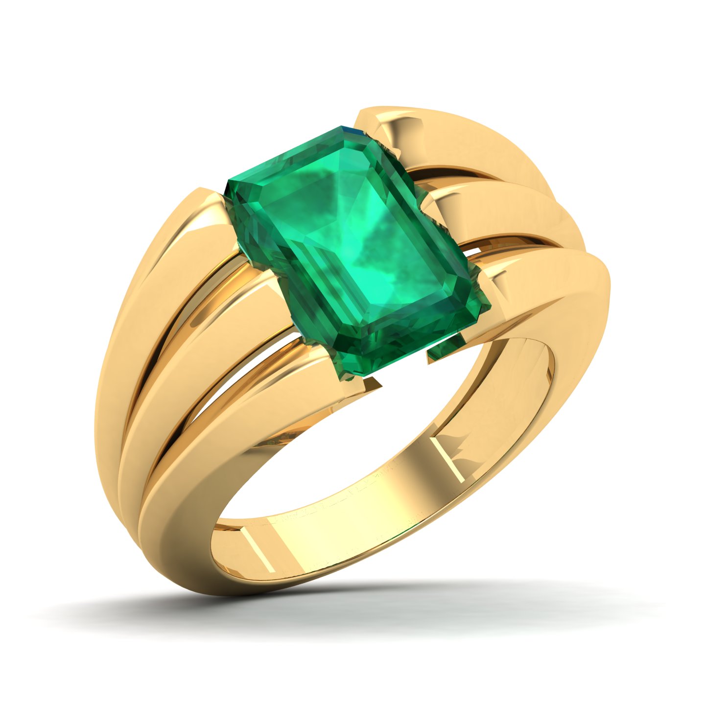 Neo Classical Emerald Ring