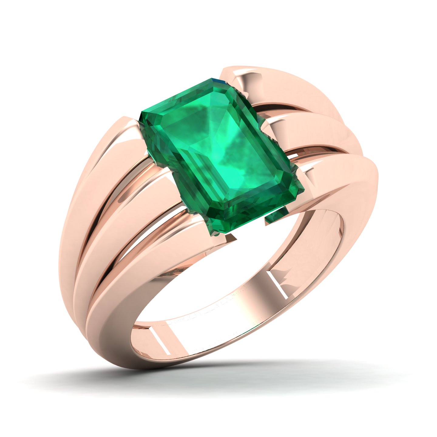 Neo Classical Emerald Ring