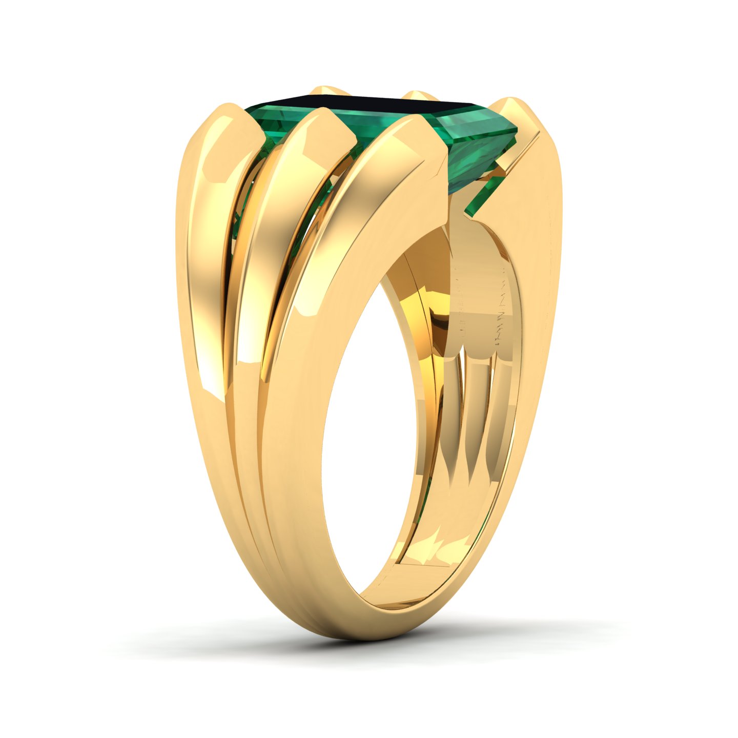Neo Classical Emerald Ring