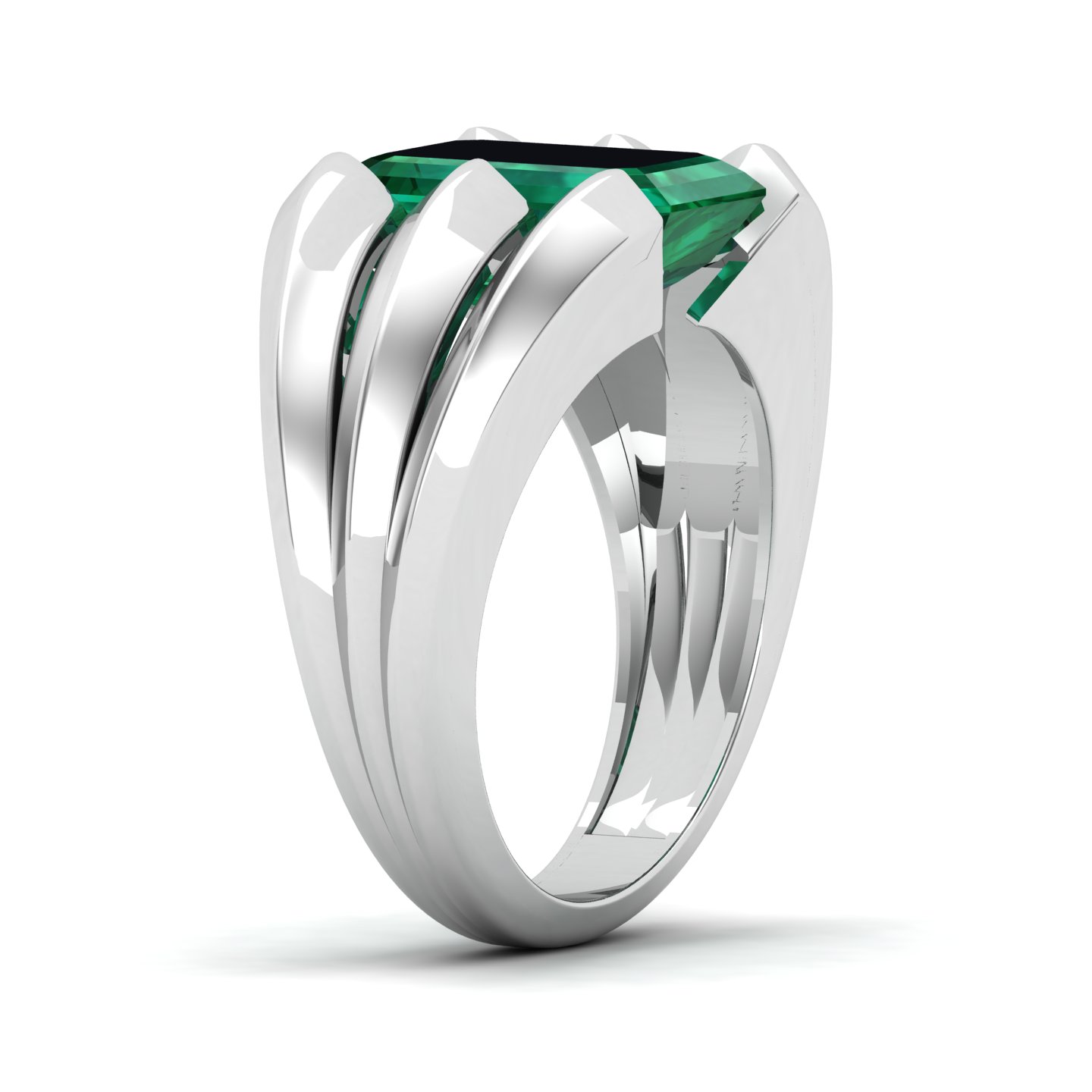 Neo Classical Emerald Ring