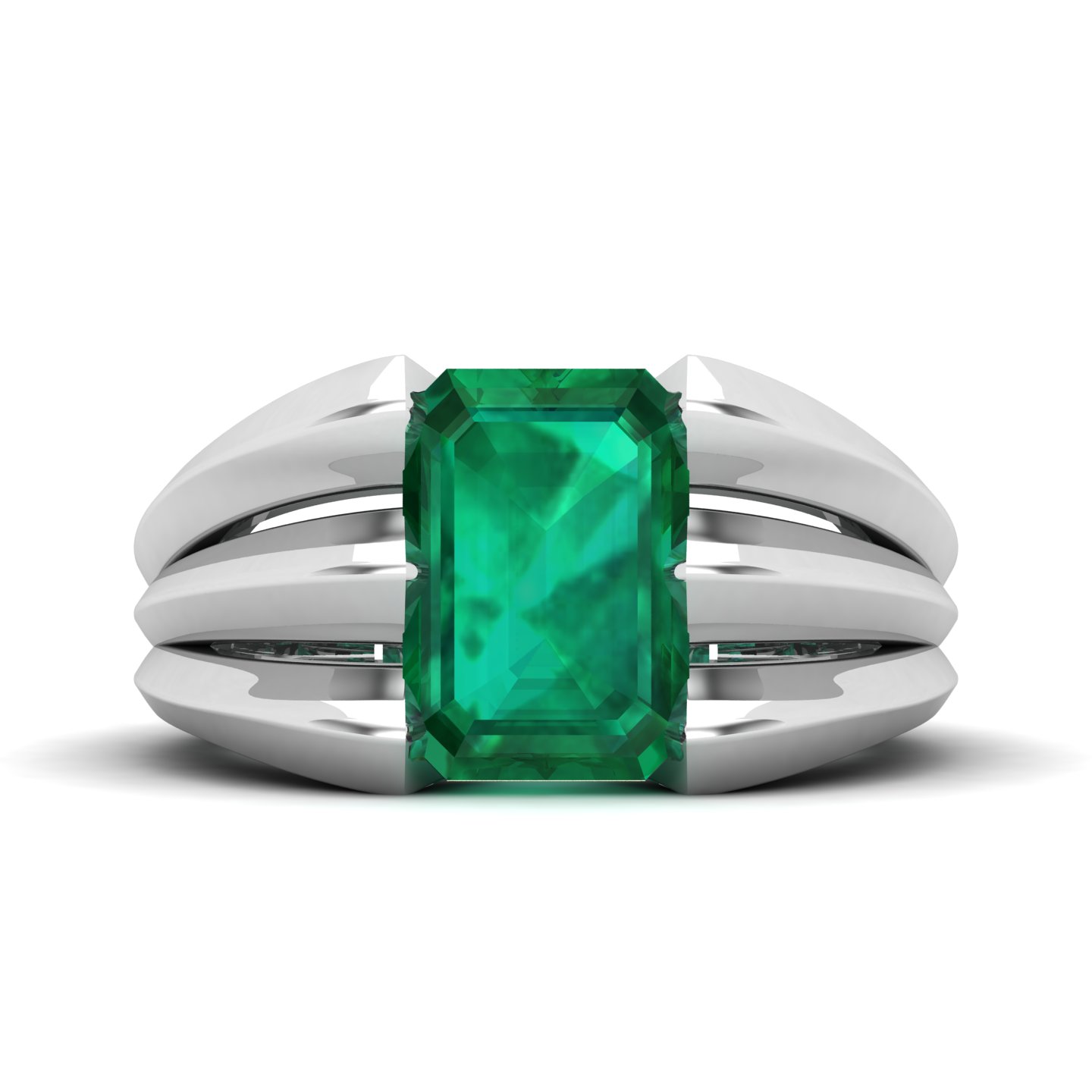 Neo Classical Emerald Ring