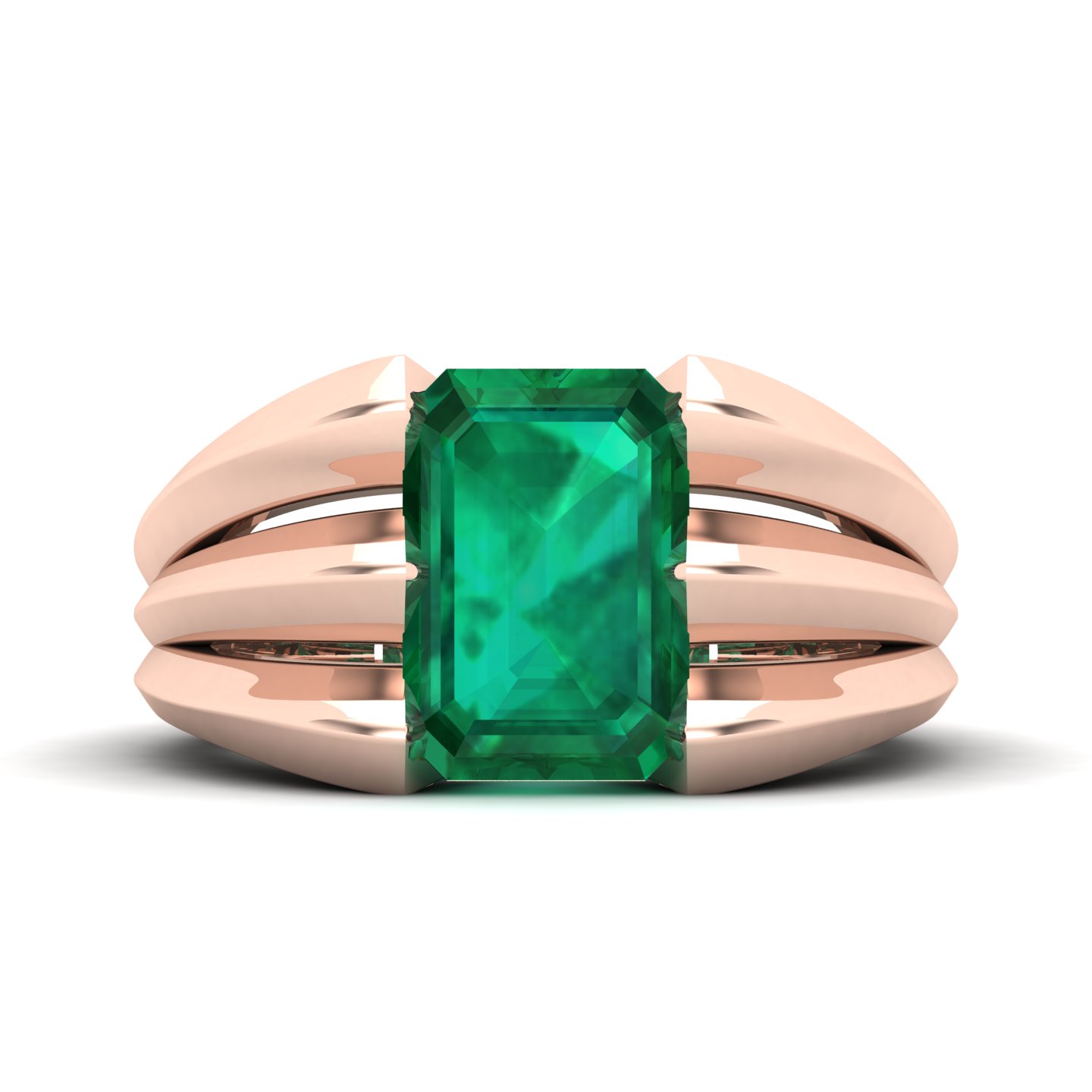 Neo Classical Emerald Ring