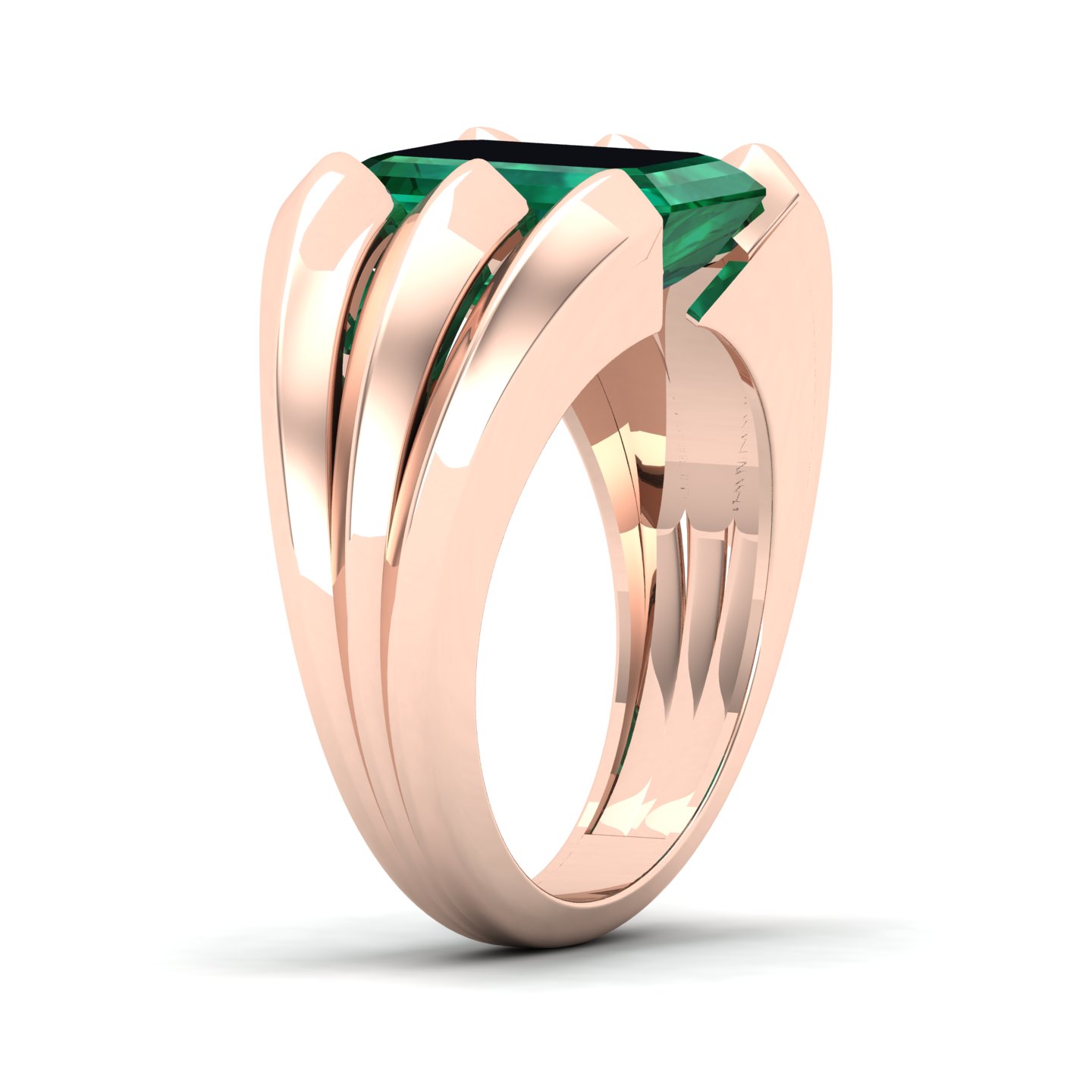 Neo Classical Emerald Ring
