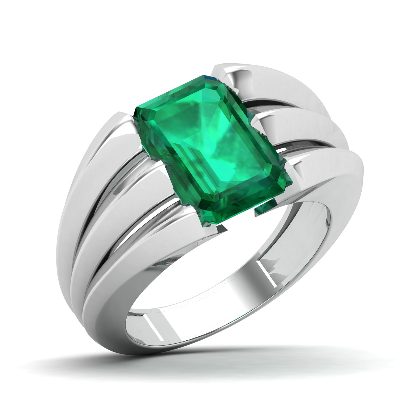 Neo Classical Emerald Ring