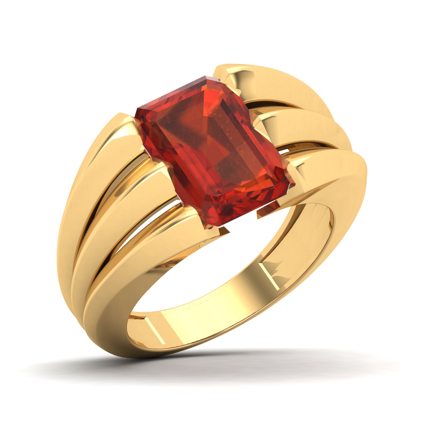 Neo Classical Hessonite Ring