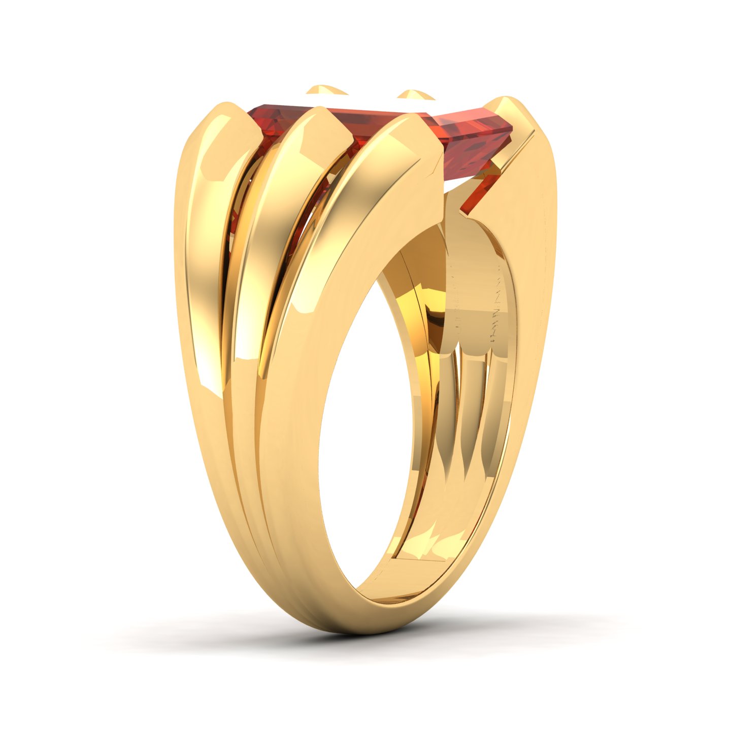 Neo Classical Hessonite Ring