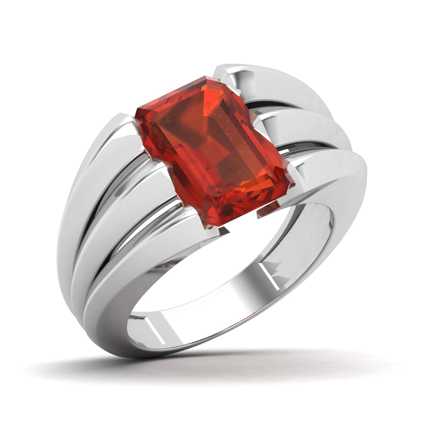 Neo Classical Hessonite Ring