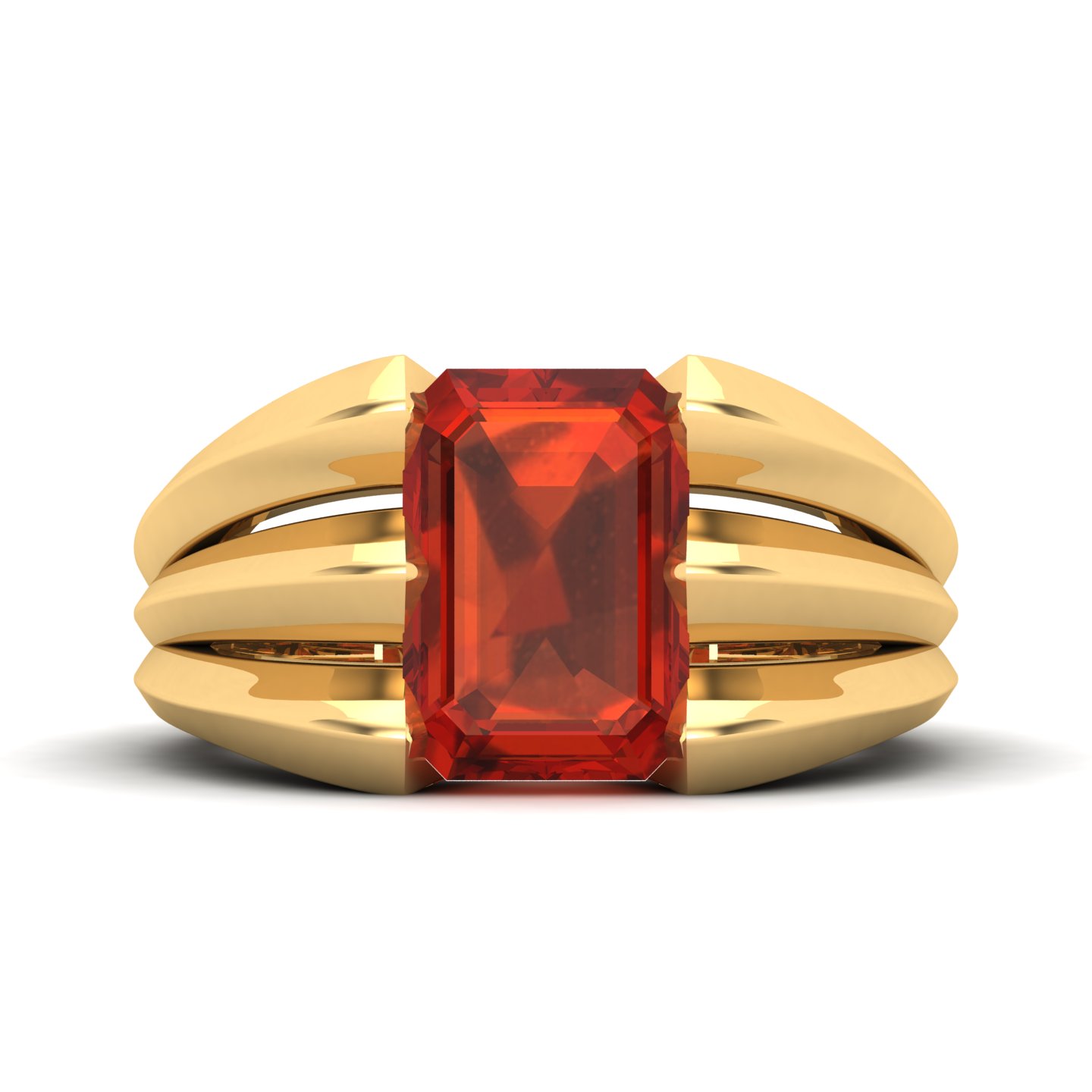 Neo Classical Hessonite Ring