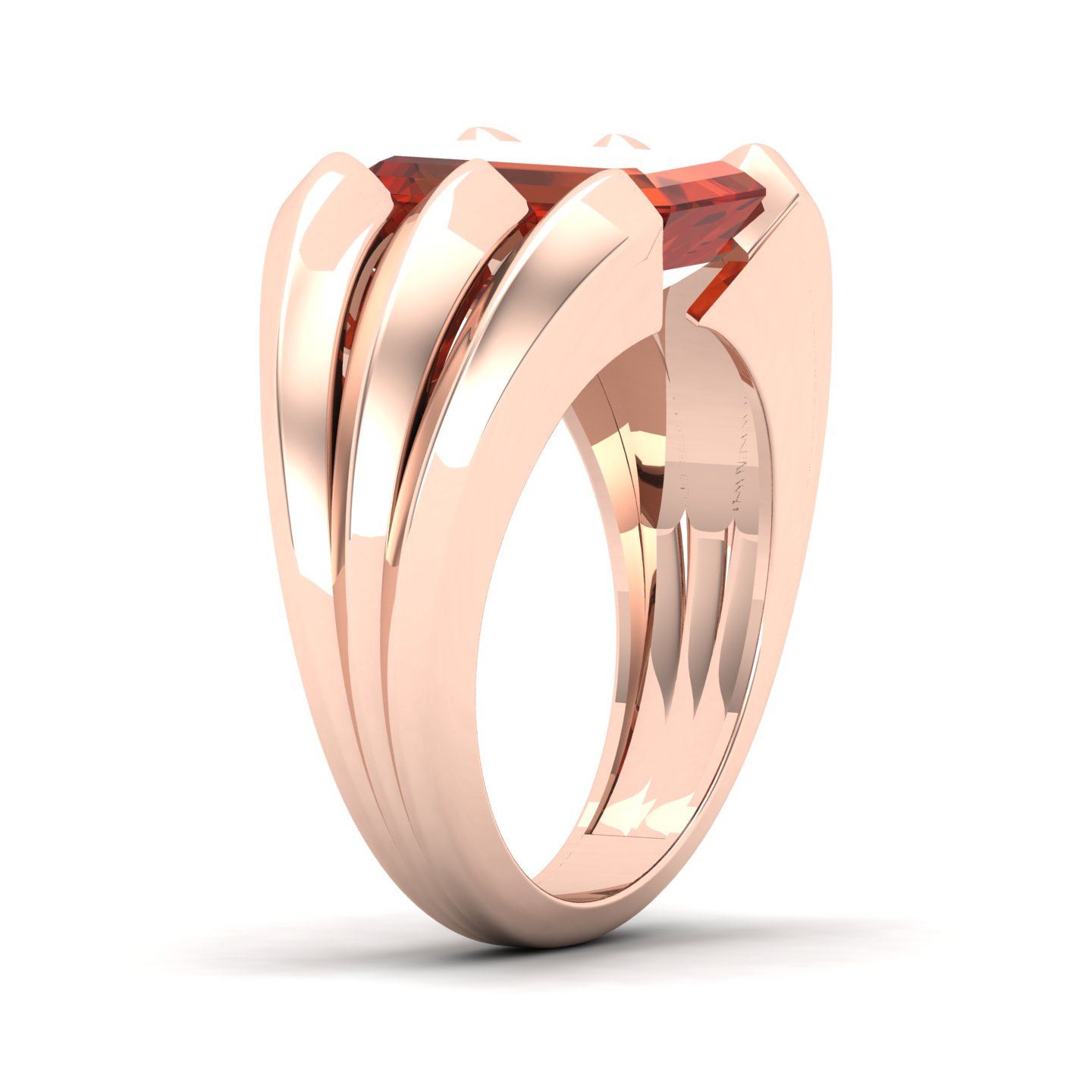 Neo Classical Hessonite Ring