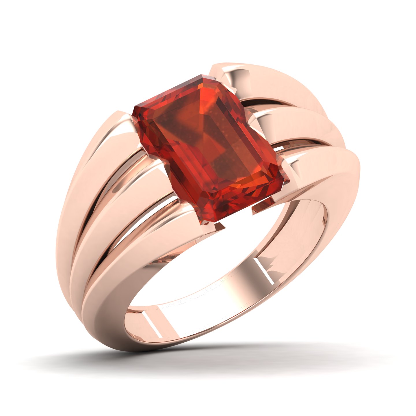Neo Classical Hessonite Ring