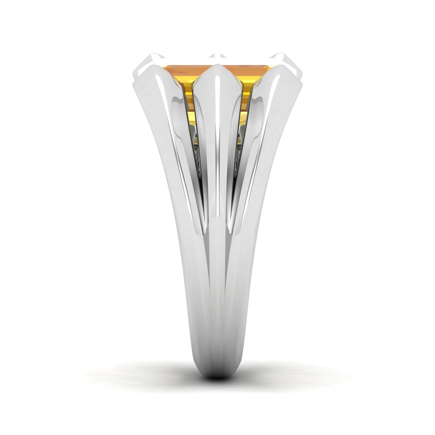 Neo Classical Yellow Sapphire Ring