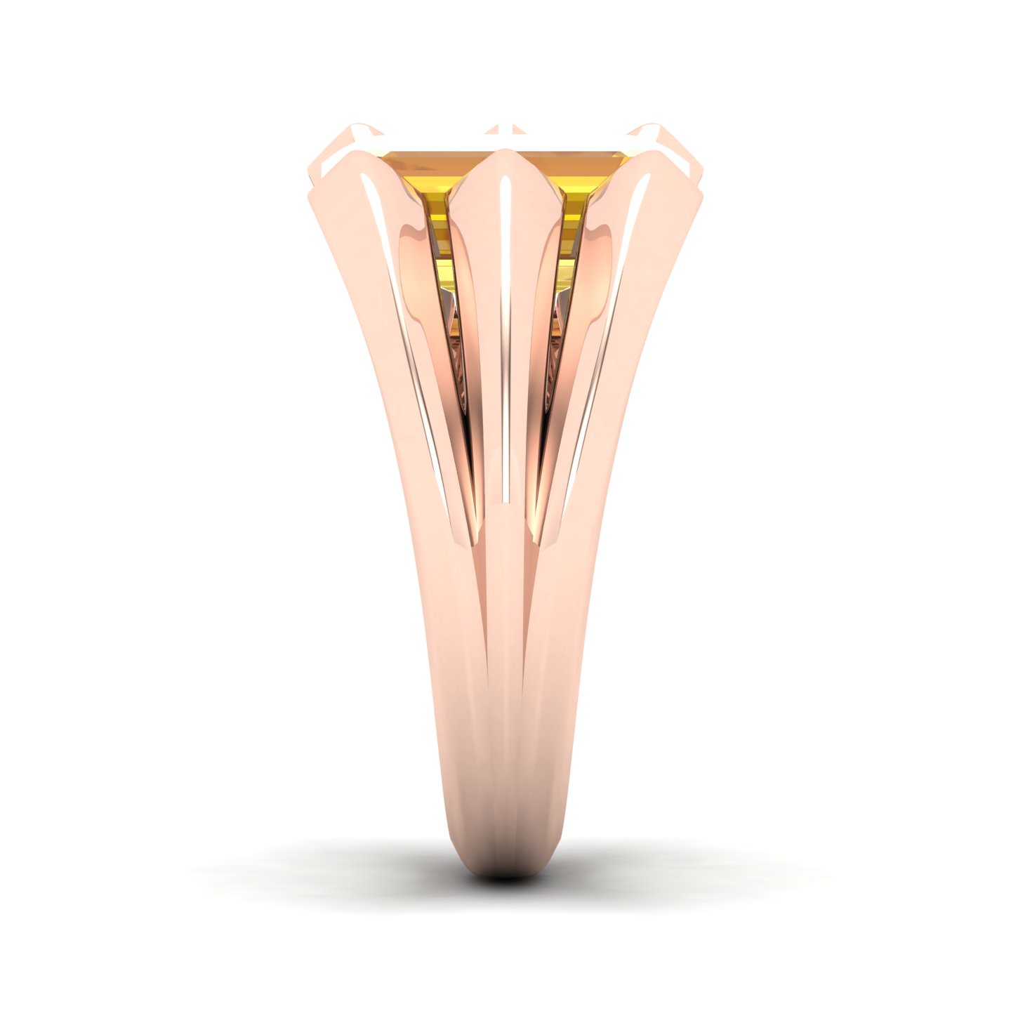 Neo Classical Yellow Sapphire Ring