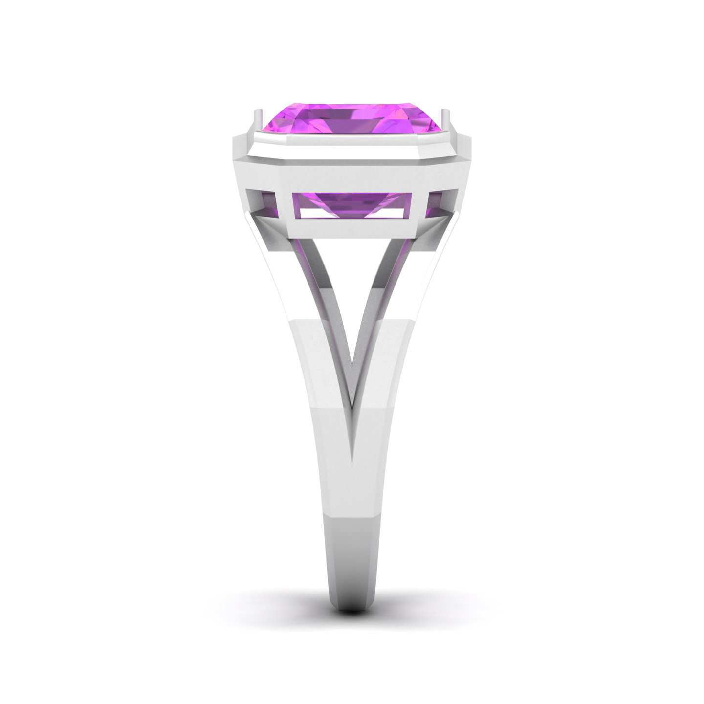 Octate Statement Pink Sapphire Ring