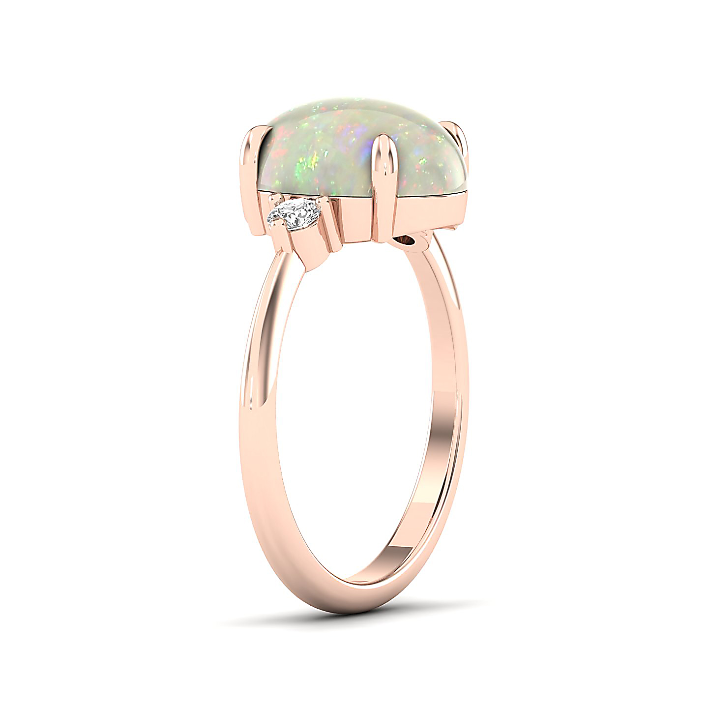 The Ornamental Asscher Opal Ring