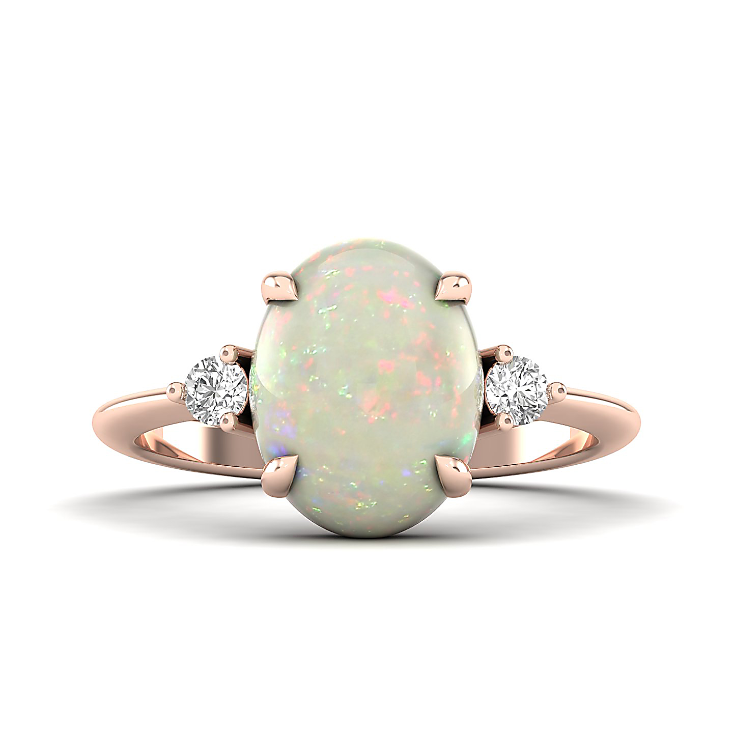 The Ornamental Asscher Opal Ring