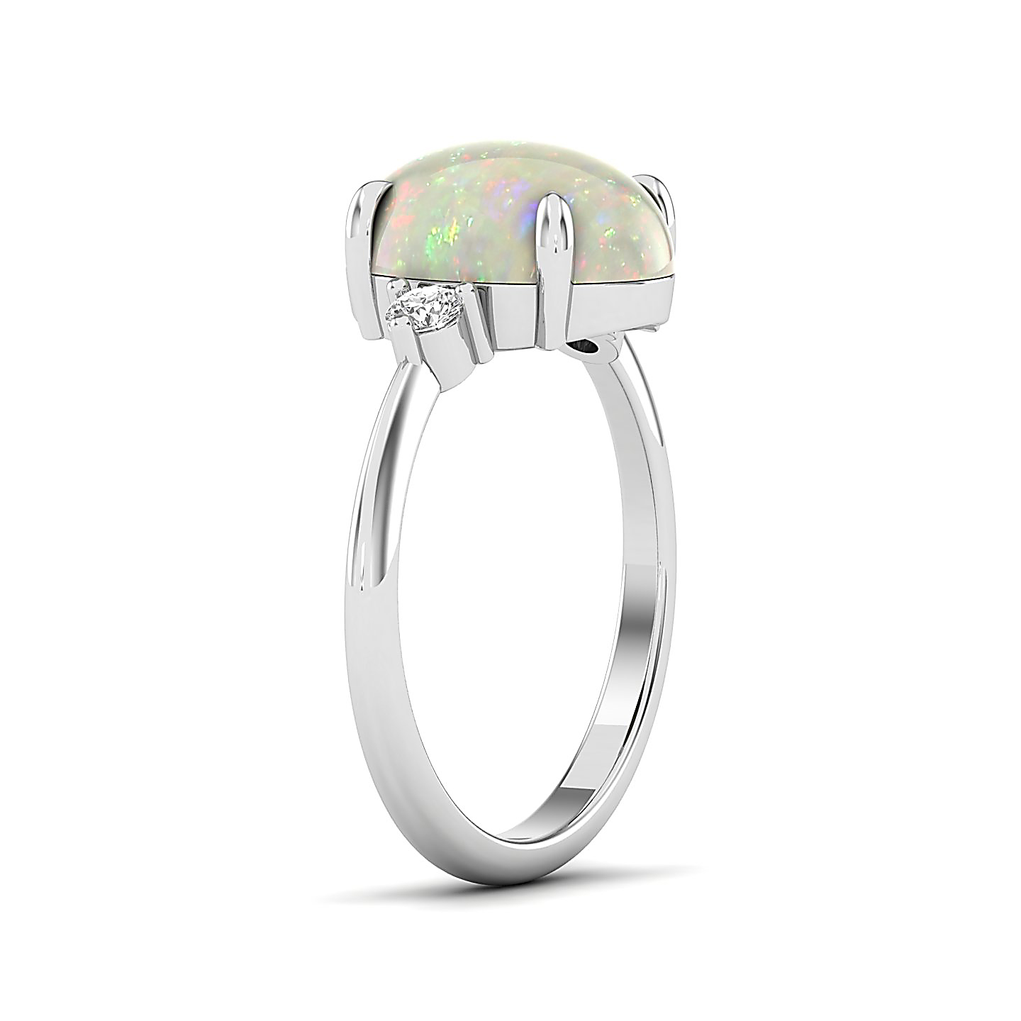 The Ornamental Asscher Opal Ring
