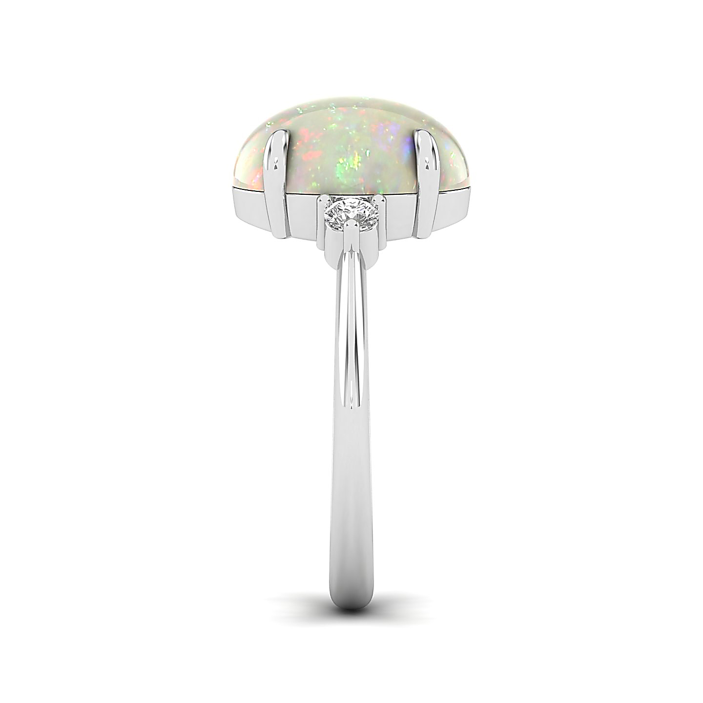The Ornamental Asscher Opal Ring