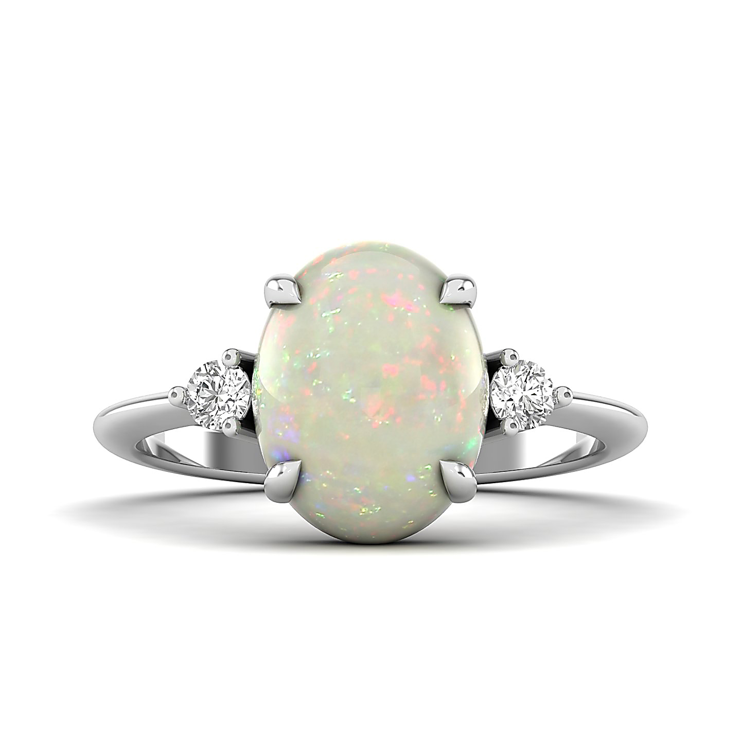 The Ornamental Asscher Opal Ring