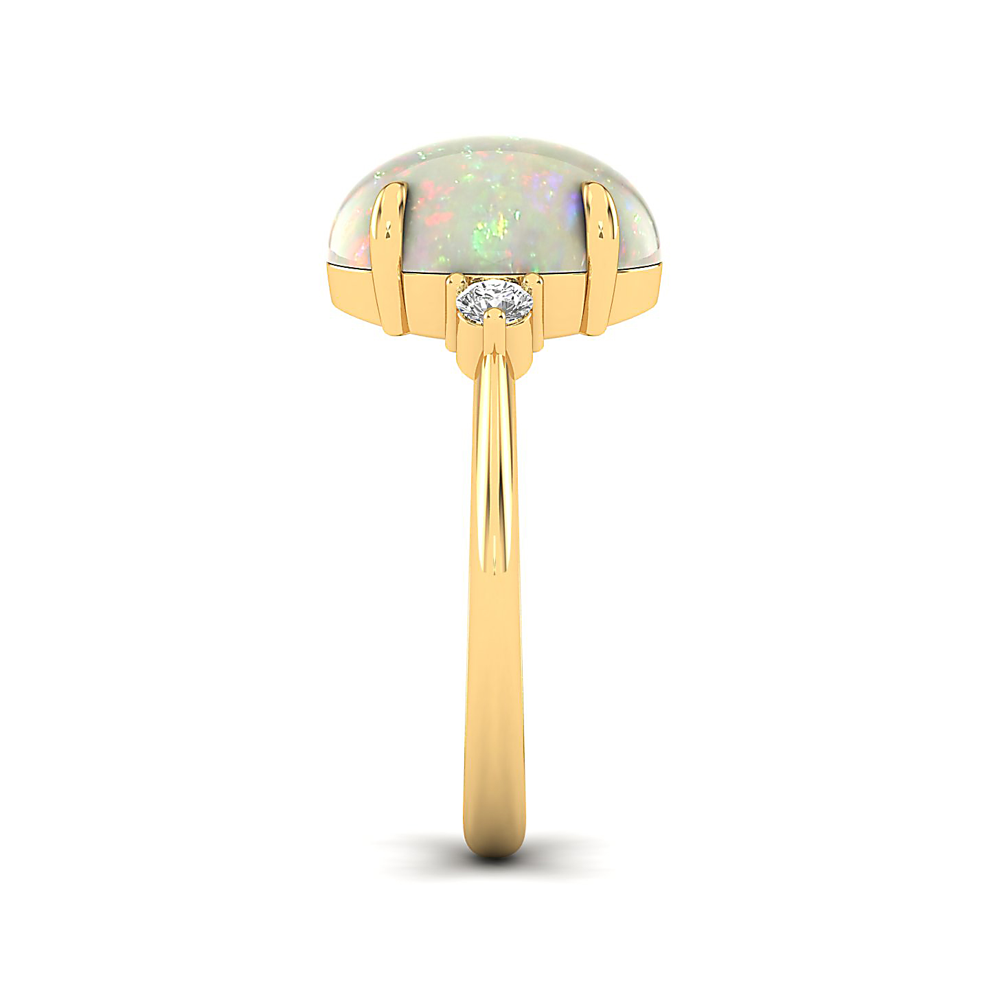 The Ornamental Asscher Opal Ring