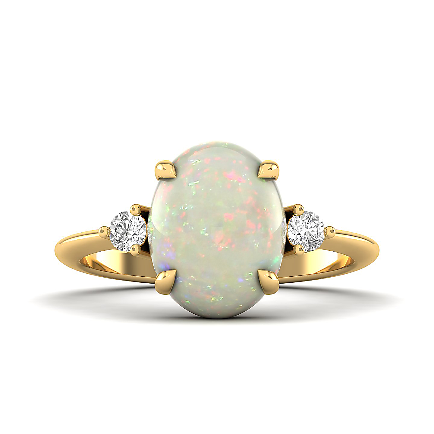 The Ornamental Asscher Opal Ring