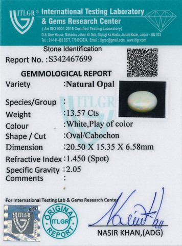 Opal - 13.57 Carat