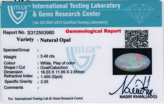 Opal - 3.48 Carat