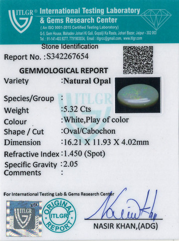Opal - 5.32 Carat