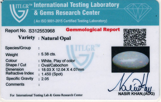 Opal - 5.38 Carat