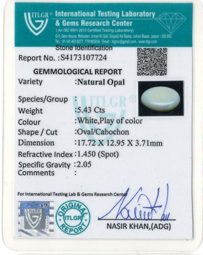 Opal - 5.43 Carat