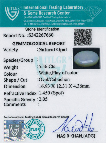 Opal - 5.56 Carat