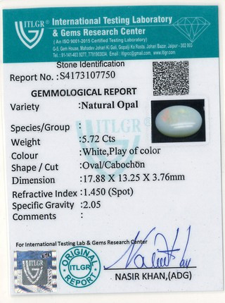 Opal - 5.72 Carat
