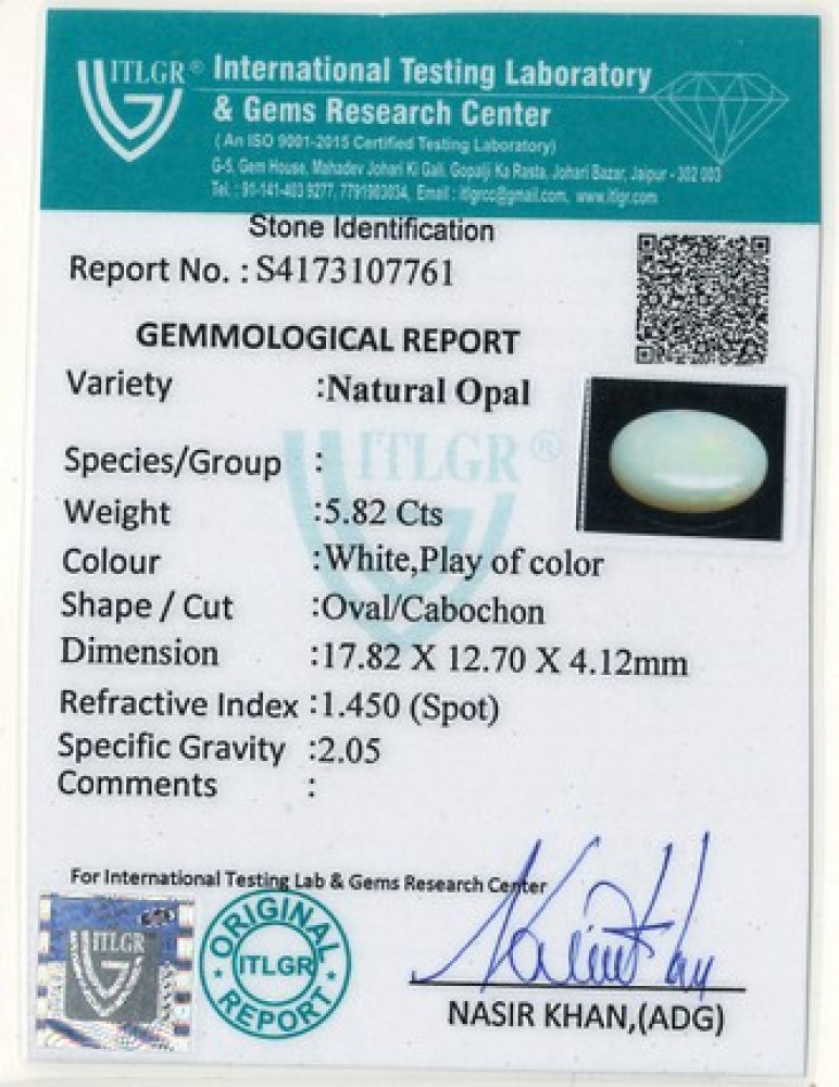 Opal - 5.82 Carat