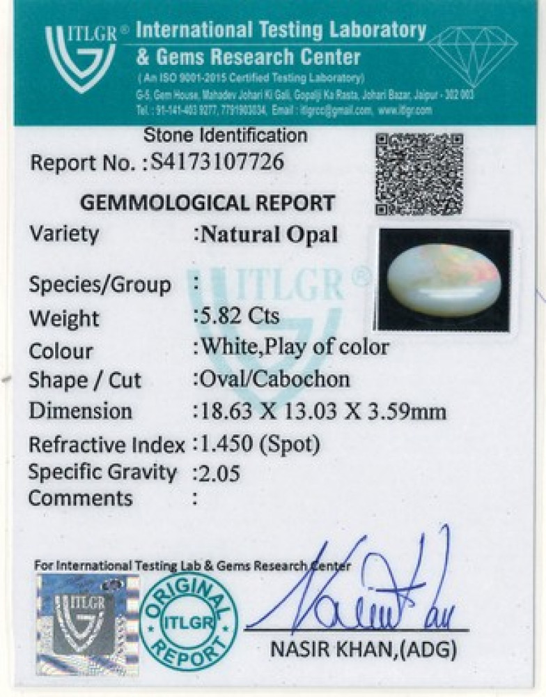 Opal - 5.82 Carat