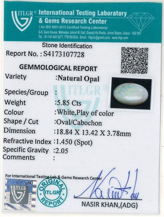 Opal - 5.85 Carat