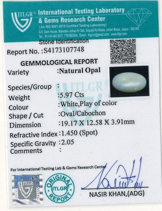 Opal - 5.97 Carat