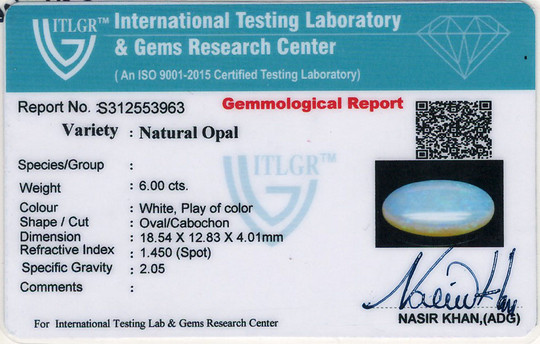 Opal - 6.00 Carat