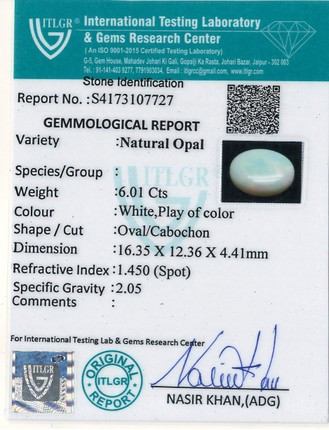 Opal - 6.01 Carat