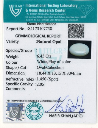 Opal - 6.45 Carat