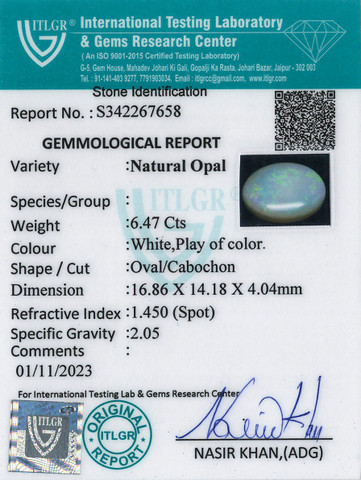 Opal - 6.47 Carat