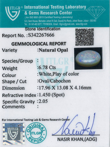 Opal - 6.78 Carat